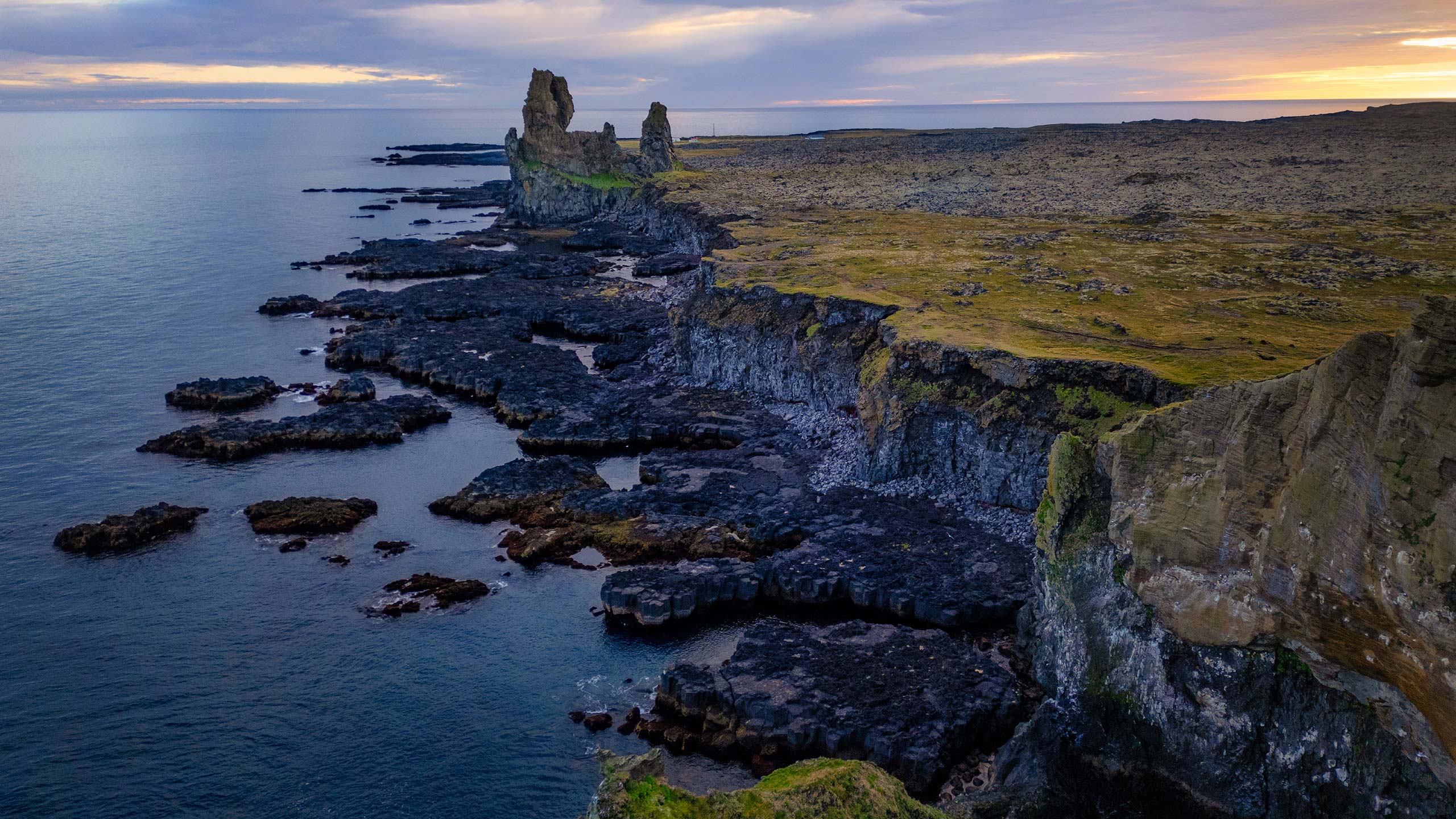 Coastal cliffs Iceland