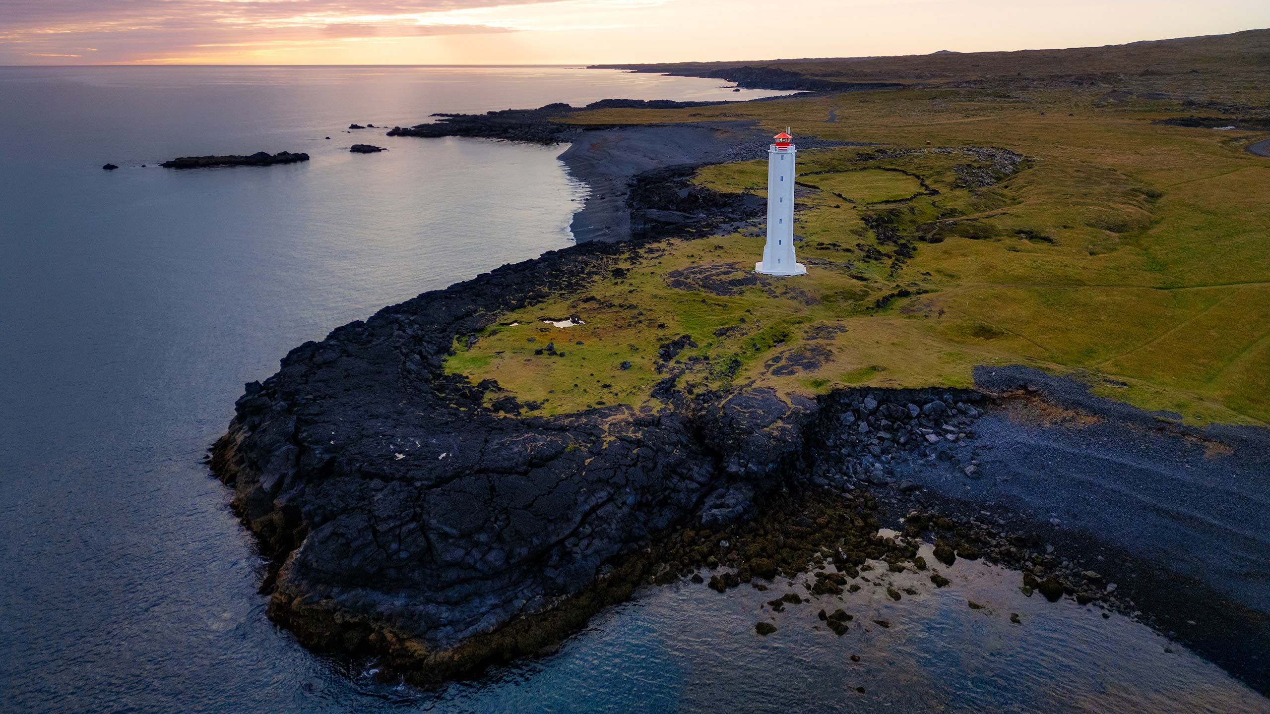 River meets sea Iceland