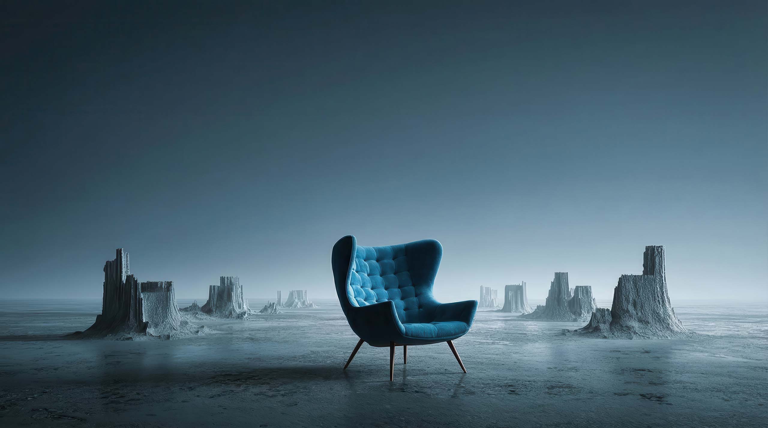 The blue chair