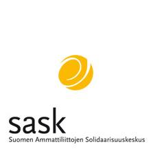 Suomen ammattiliittojen solidaarisuuskeskus SASK - logo